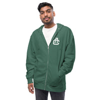 Monogram Zip Up Hoodie