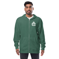 Monogram Zip Up Hoodie
