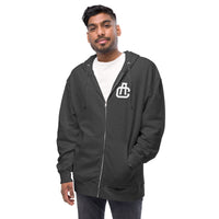 Monogram Zip Up Hoodie