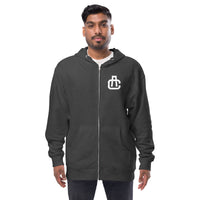 Monogram Zip Up Hoodie
