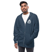 Monogram Zip Up Hoodie