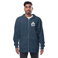 Monogram Zip Up Hoodie