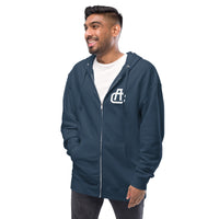 Monogram Zip Up Hoodie