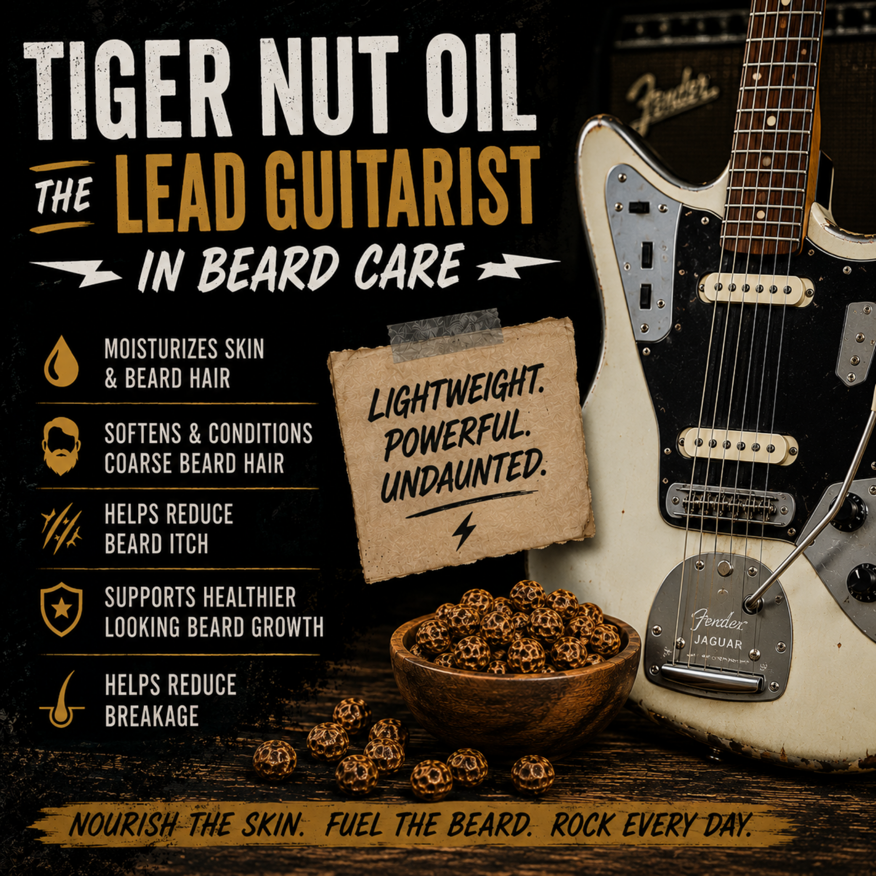 Tiger Nut Oil for Beard Growth and Beard Health | Benefits for a Softer Beard