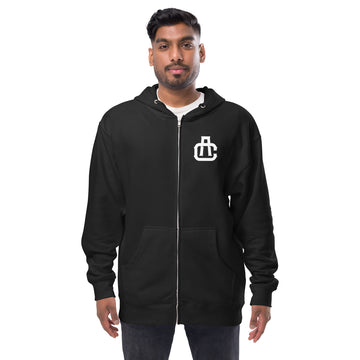 Monogram Zip Up Hoodie